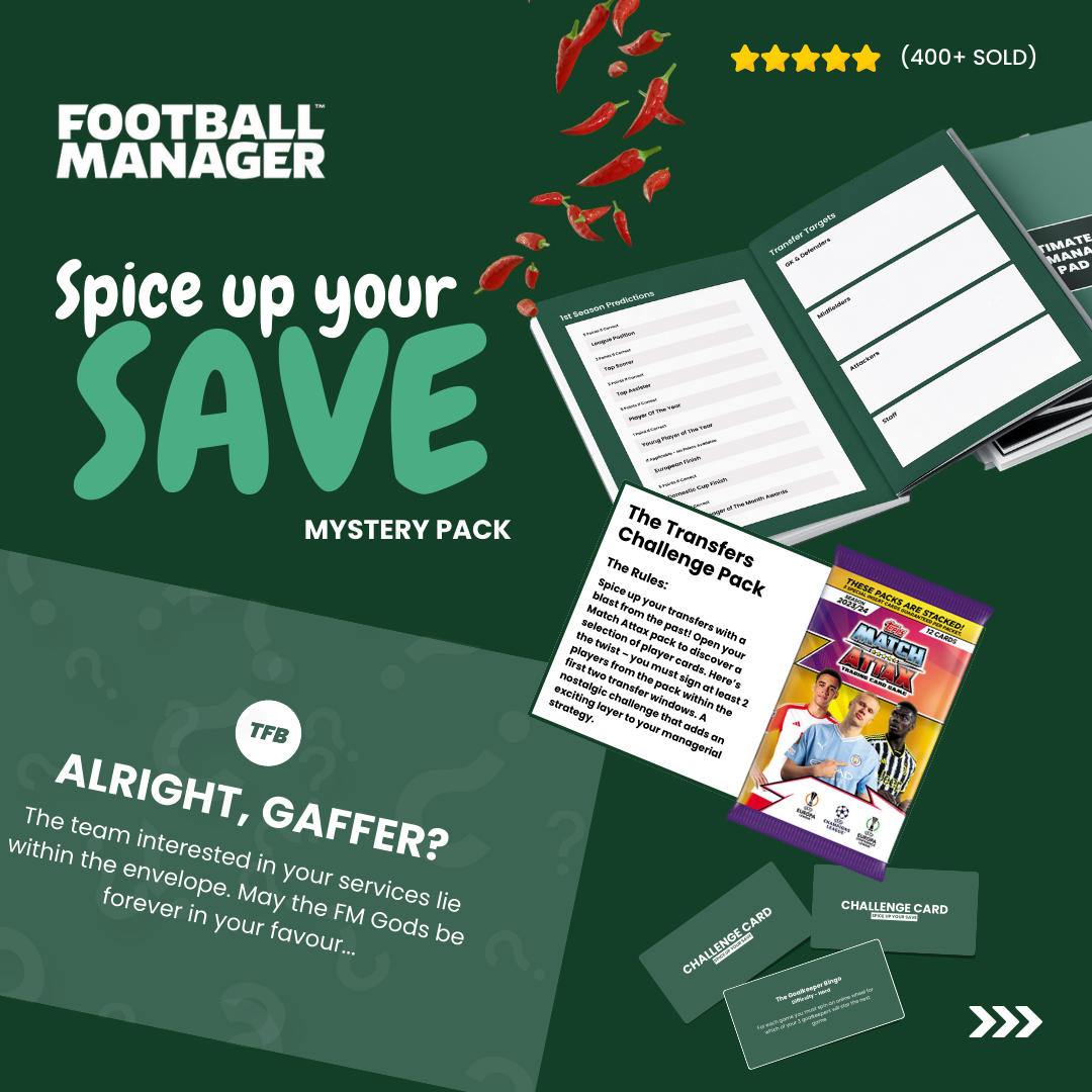 Spice Up Your Save Football Manager Mystery Pack (No Shirt)