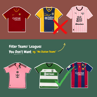 Mystery Football Shirts